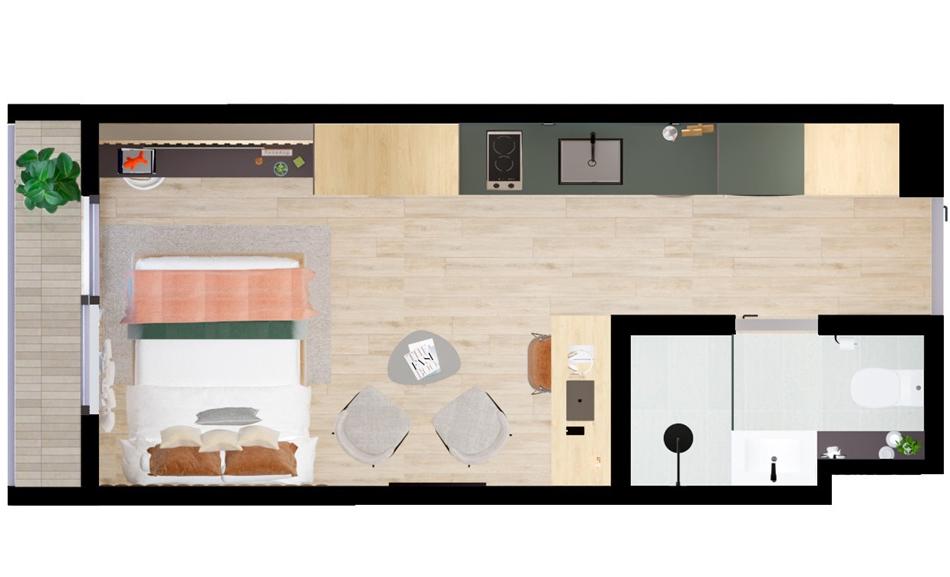 Chapinero Alto, Bogotá, 0 , 0 ,0,Apartaestudio,En Venta,0,1015